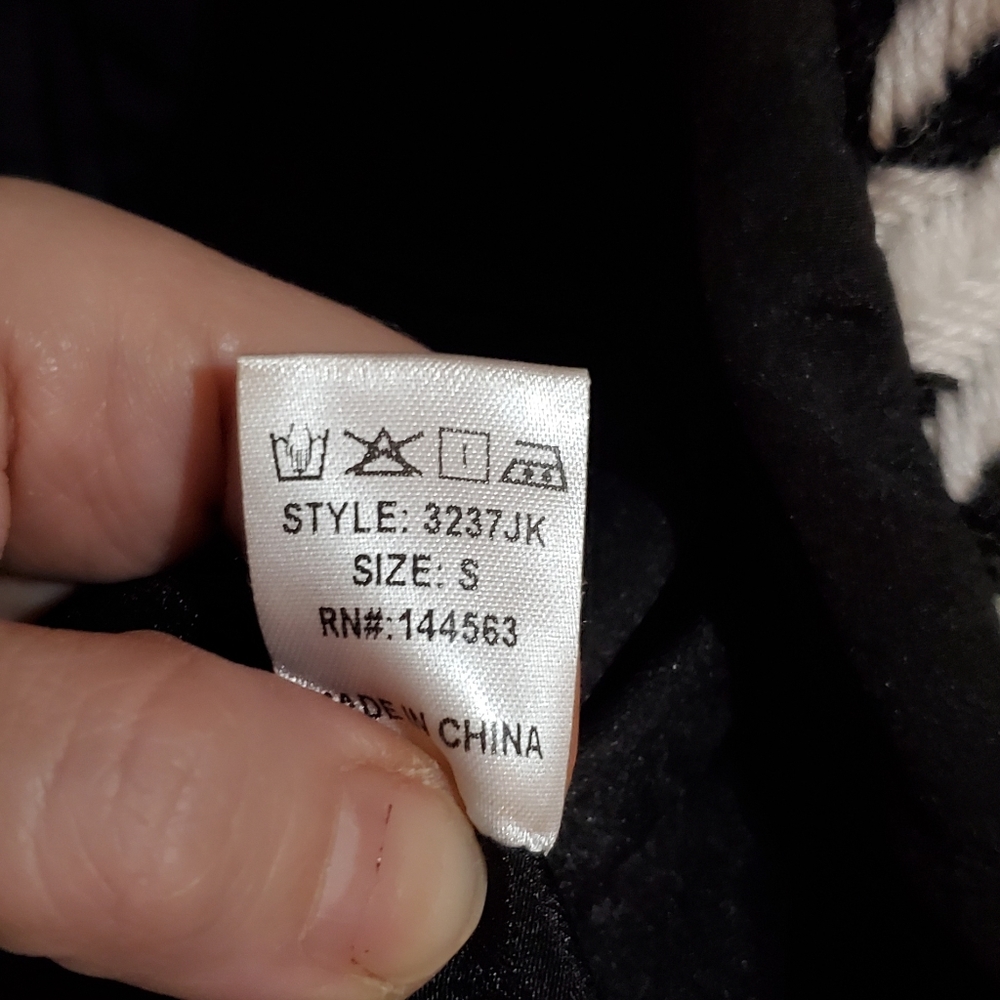 New tweed houndstooth open blazer - Picture 2 of 5
